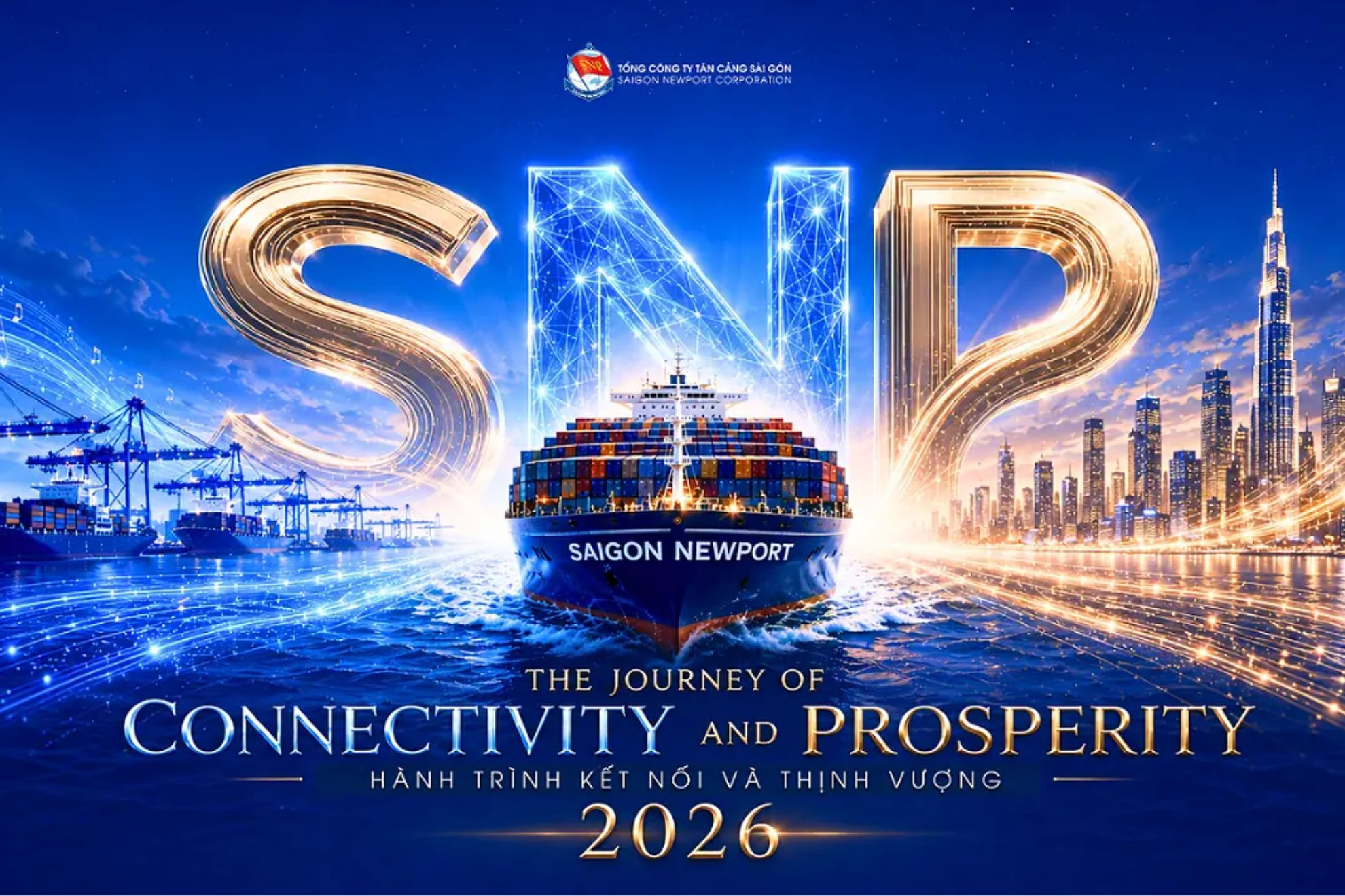Hình 1_ Chủ đề chuỗi sự kiện tri ân khách hàng “Synergy – Network – Prosperity (Cộng hưởng – Kết nối – Thịnh vượng)”