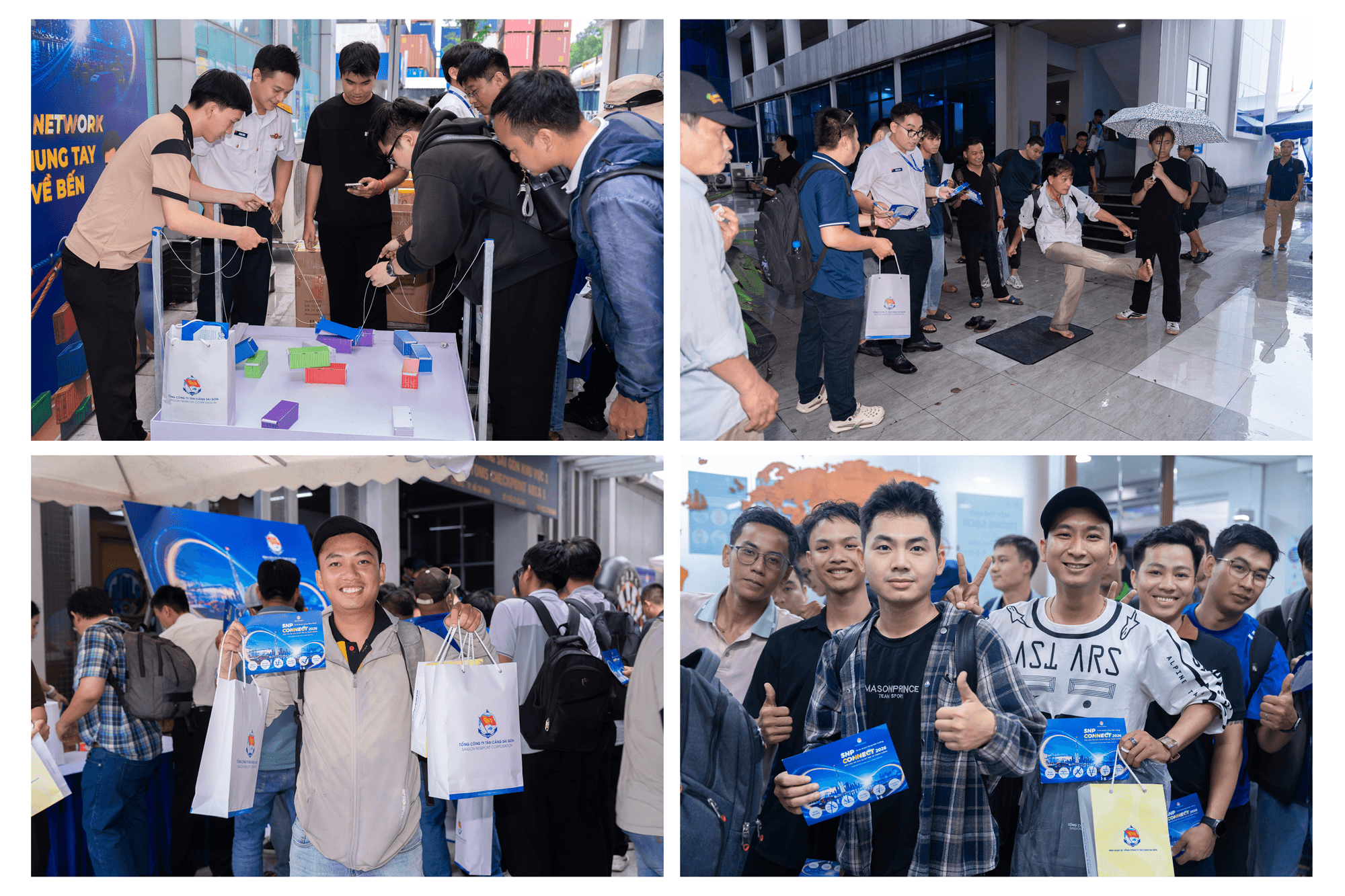 Image 5_ Customers participating in game booths at the event