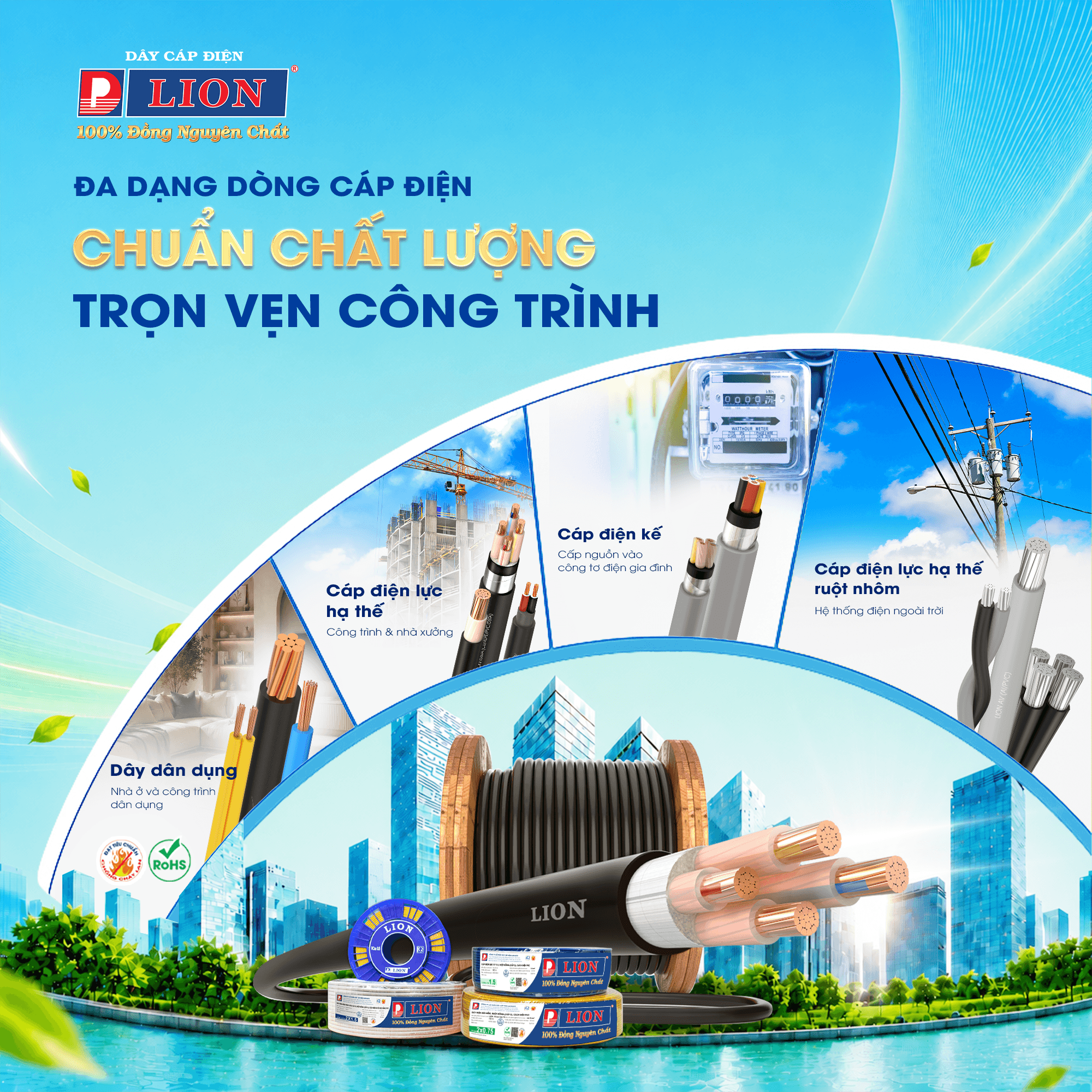 DÂY CÁP ĐIỆN LION 01 04