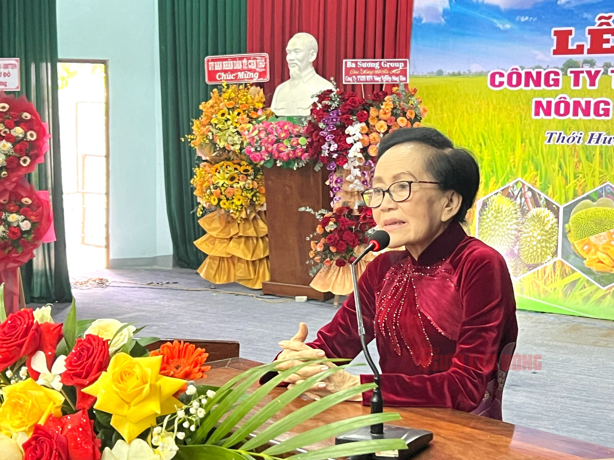 Bà Trần Ngọc Sương (Ba Sương) cho biết rất vui mừng khi Nông trường Sông Hậu tháng 3.2025