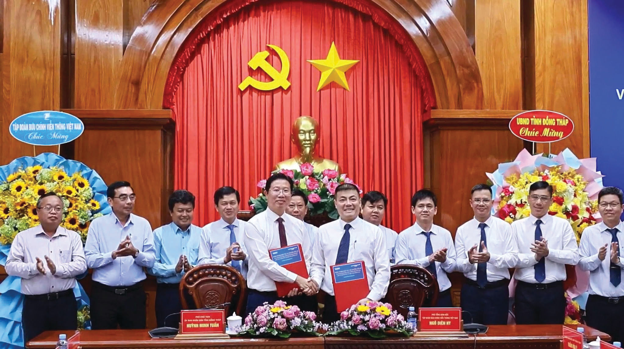 UBND tỉnh Đồng Tháp và Tập đoàn Bưu chính viễn thông Việt Nam đã ký kết thỏa thuận hợp tác về chuyển đổi số giai đoạn 2026-2030