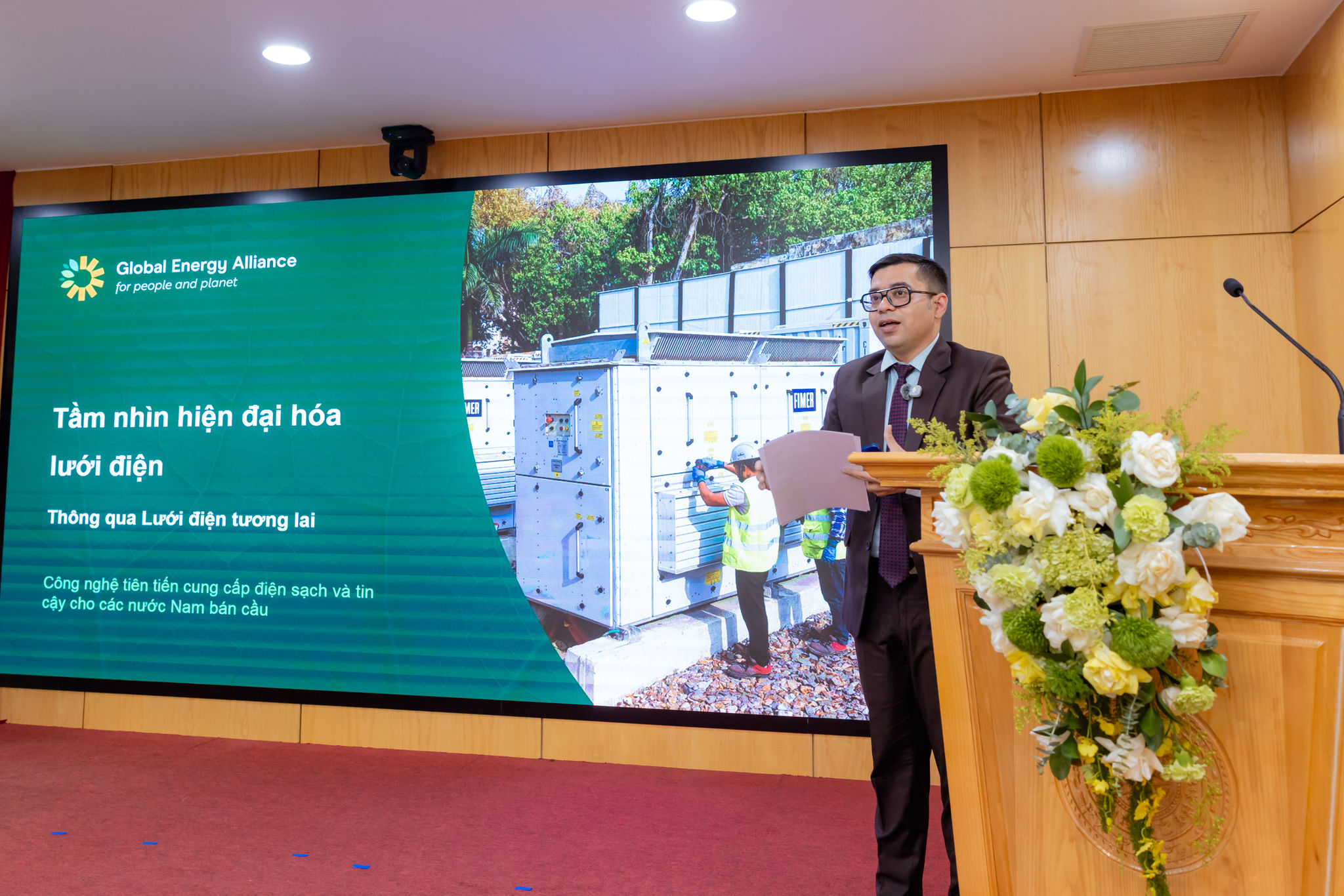 Ông Biswarup Ghosh, Giám đốc Toàn cầu phụ trách mảng Lưới điện Tương lai, Liên minh Năng lượng Toàn cầu vì Con người và Hành tinh tại Phiên họp Tổ công tác