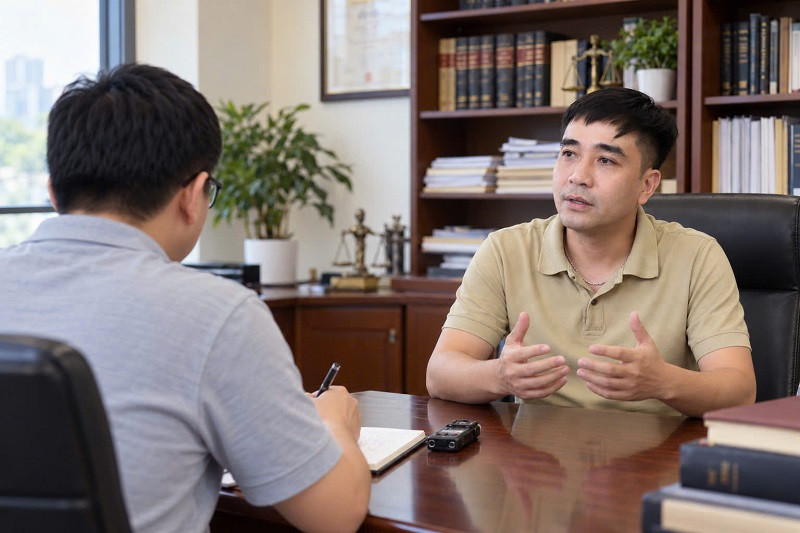 Luật sư Nguyễn Đức Biên – Giám đốc Công ty Luật TNHH Đại La. Ảnh: Nguyễn Giang