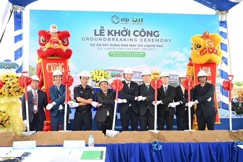 1. Sáng 10_10, Oji Liquid Pak chính thức khởi công nhà máy bao bì hộp giấy tiệt trùng trị giá 110 triệu USD