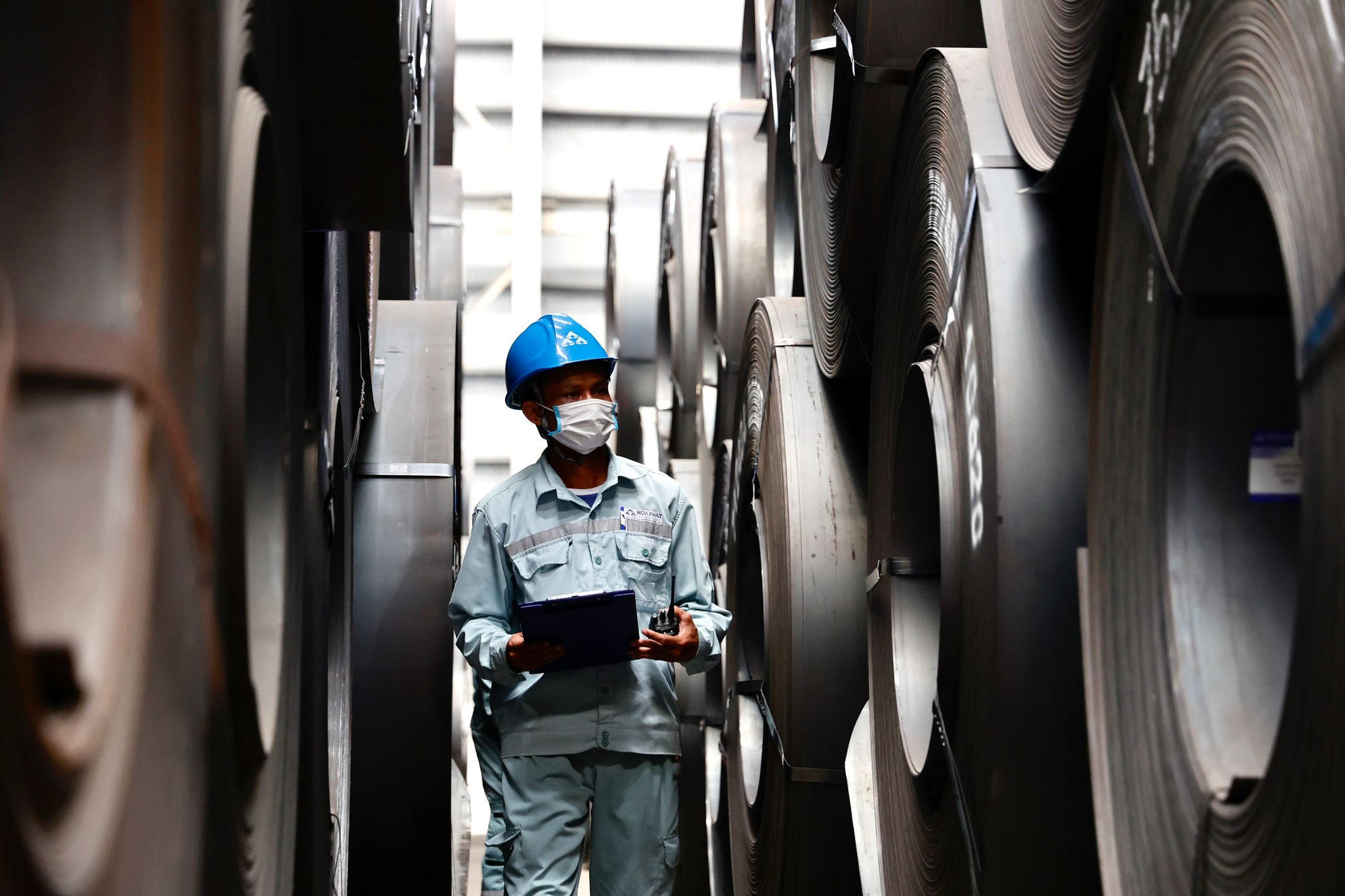 Kho thép cuộn cán nóng HRC của Hòa Phát (1)