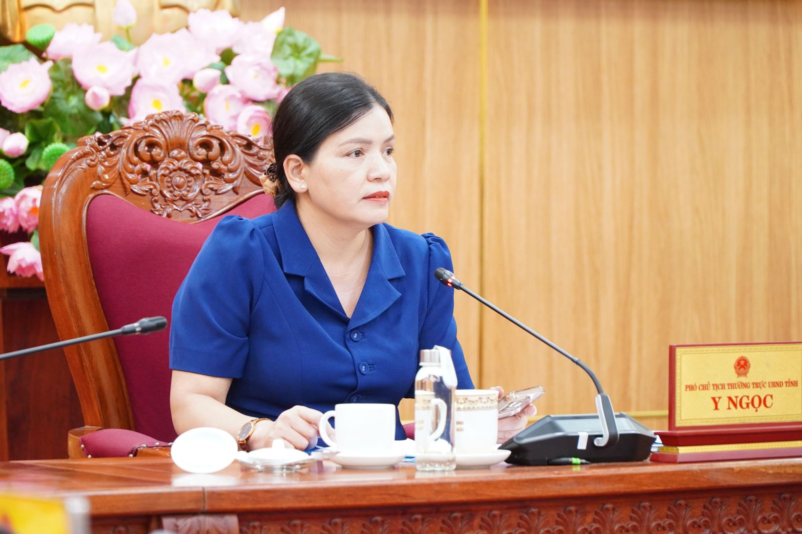 Phó Chủ tịch Thường trực UBND tỉnh Y Ngọc phát biểu chỉ đạo
