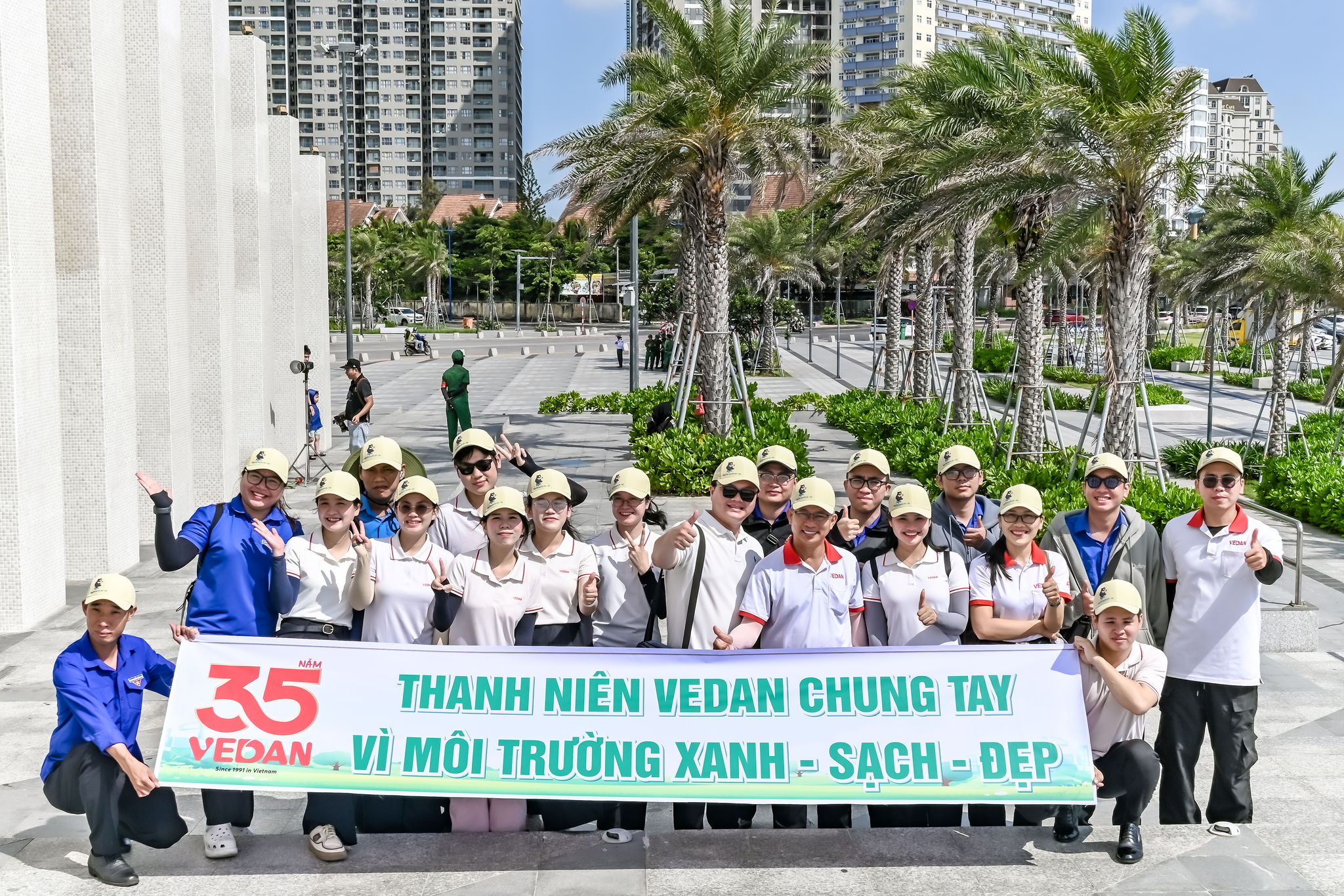 Tình nguyện viên là CBCNV Vedan Việt Nam tập hợp tham hoạt động
