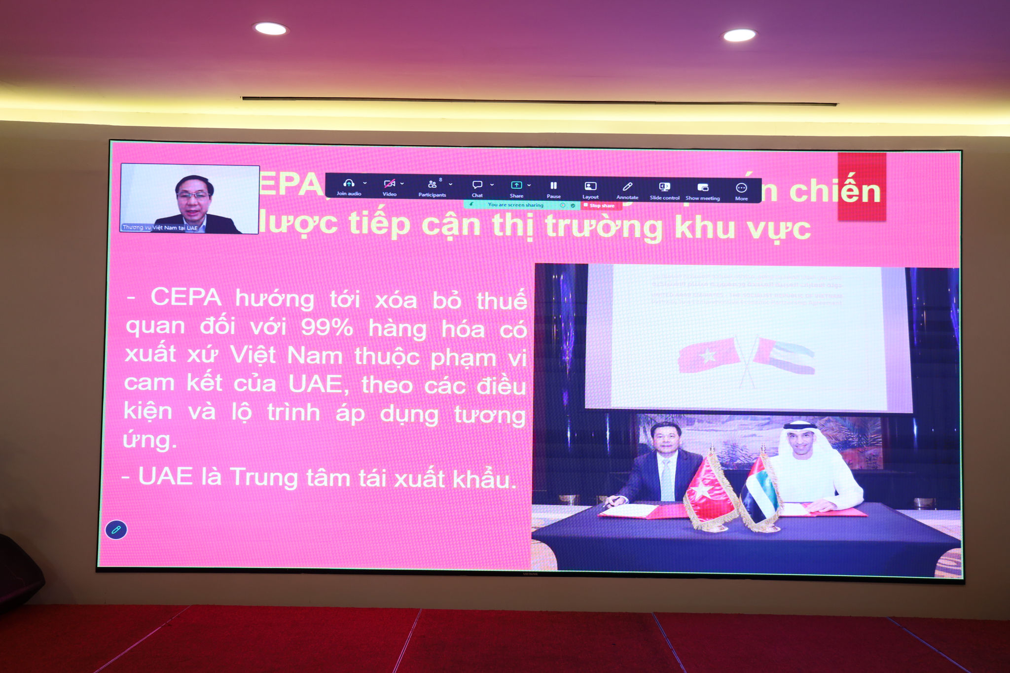 Ông Trương Xuân Trung – Trưởng Thương vụ Việt Nam tại UAE