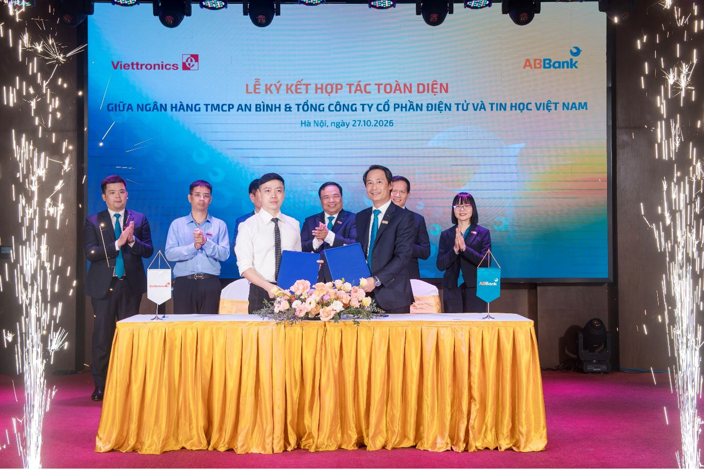 ABBank ký kết hợp tác toàn diện với Tổng Công ty Cổ phần Điện tử và Tin học Việt Nam (Viettronics).