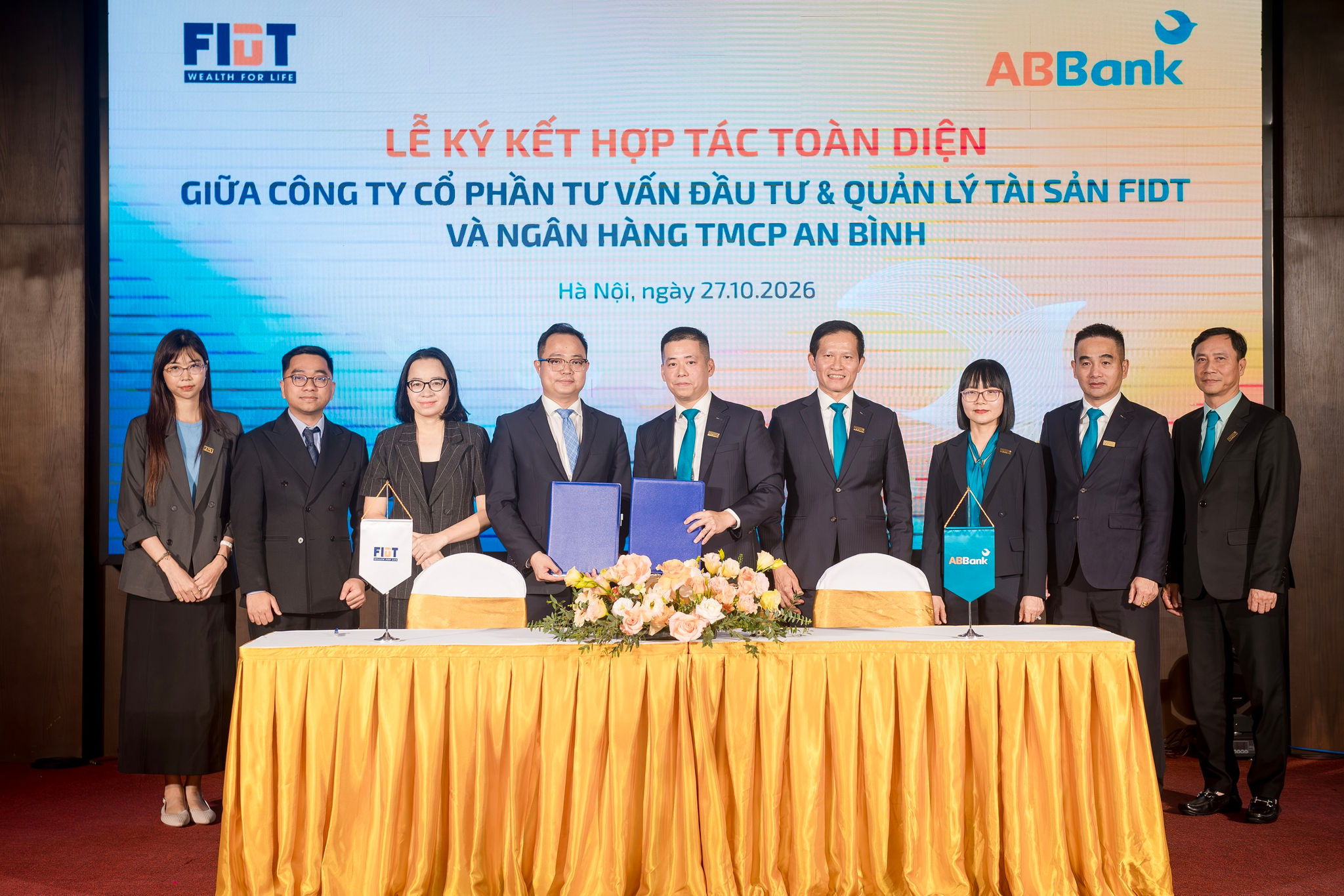 ABBank ký kết hợp tác toàn diện với Công ty Cổ phần Tư vấn Đầu tư và Quản lý Tài sản FIDT (FIDT).
