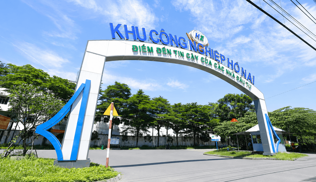 Cổng vào KCN Hố Nai