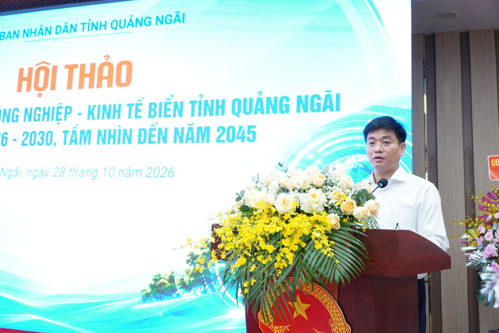 Phó Chủ tịch UBND tỉnh Đỗ Tâm Hiển phát biểu bế mạc hội thảo