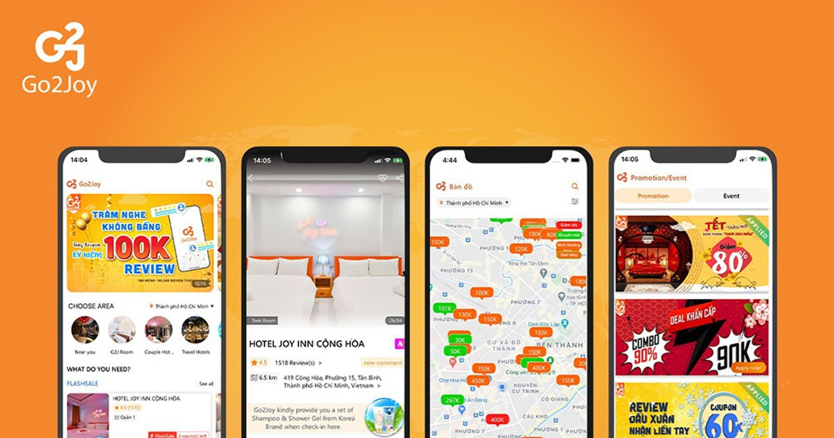 Ứng dụng đặt phòng Go2Joy nhận thêm 1,3 triệu USD vốn đầu tư