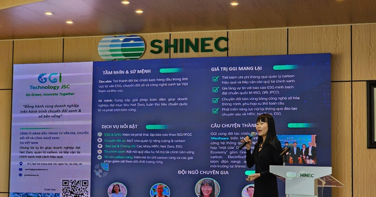 Shinec công bố giải pháp số quản lý phát thải carbon tại KCN Nam Cầu Kiền