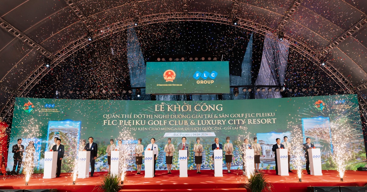Khởi công quần thể FLC Pleiku, biểu tượng đô thị nghỉ dưỡng giải trí và sân  golf tại Gia Lai