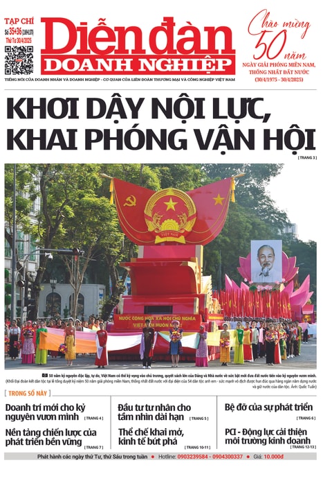 Ấn phẩm in Diễn đàn Doanh nghiệp số 35+36 ( Thứ Tư 02/04/2025 )