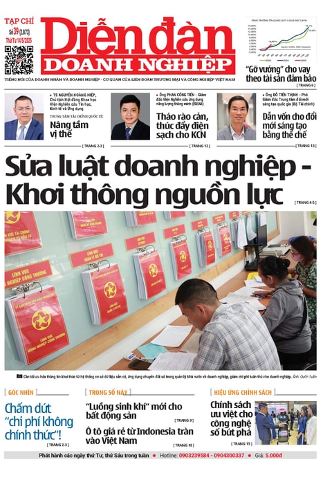 Ấn phẩm in Diễn đàn Doanh nghiệp số 39 ( Thứ Tư 14/05/2025 )