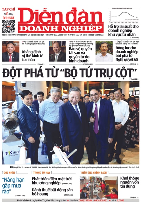 Ấn phẩm in Diễn đàn Doanh nghiệp số 41 ( Thứ Tư 21/05/2025 )
