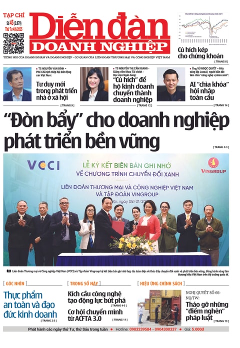 Ấn phẩm in Diễn đàn Doanh nghiệp số 45 ( Thứ Tư 04/06/2025 )