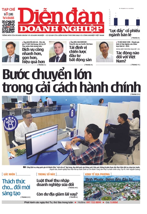 Ấn phẩm in Diễn đàn Doanh nghiệp số 51 (Thứ Tư 25/06/2025)