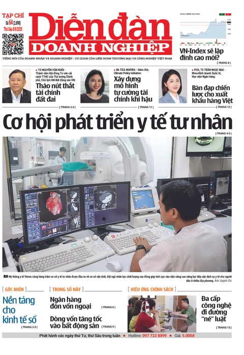 Ấn phẩm in Diễn đàn Doanh nghiệp số 64(Thứ Sáu 08/08/2025)