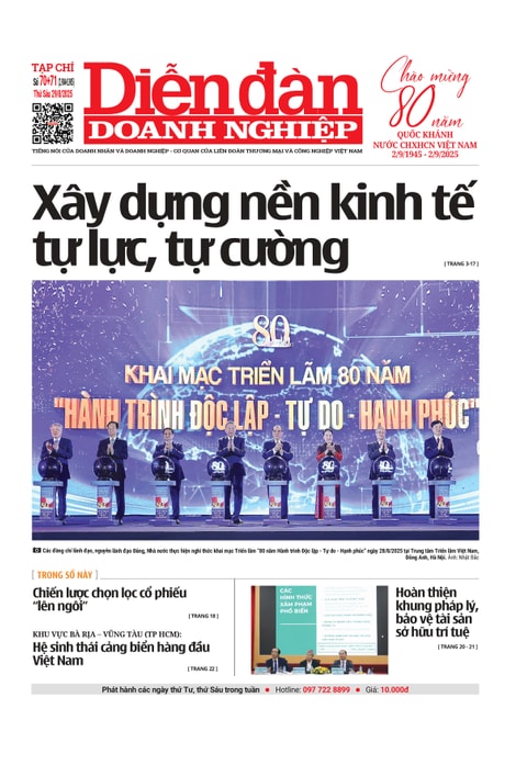 Ấn phẩm in Diễn đàn Doanh nghiệp số 70+71 (29/08/2025 )