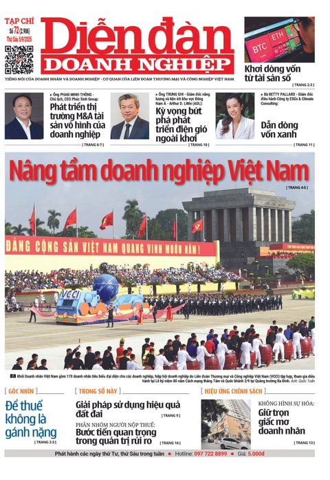 Ấn phẩm in Diễn đàn Doanh nghiệp số 72 ( Thứ Sáu 05/09/2025 )