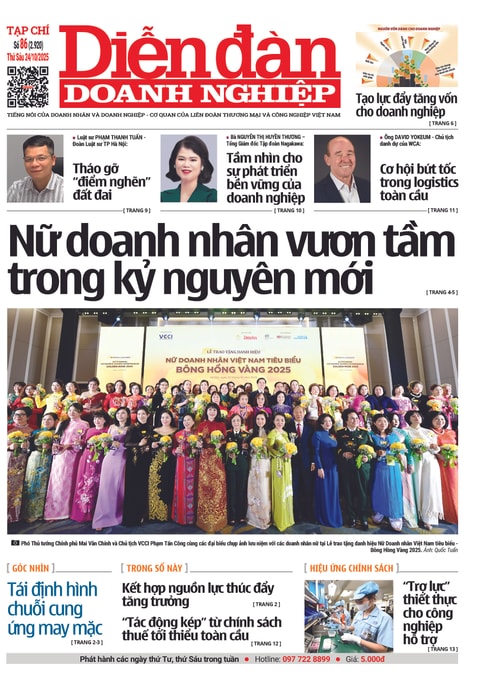 Ấn phẩm in Diễn đàn Doanh nghiệp số 86 (Thứ Sáu 24/10/2025)