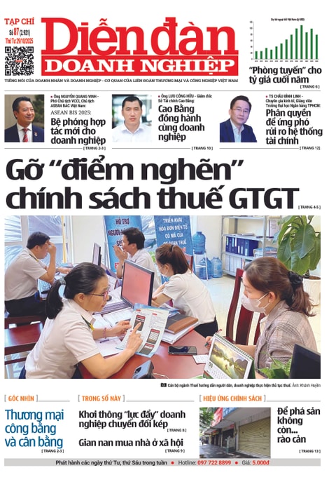 Ấn phẩm in Diễn đàn Doanh nghiệp số 87 (Thứ Tư 29/10/2025)