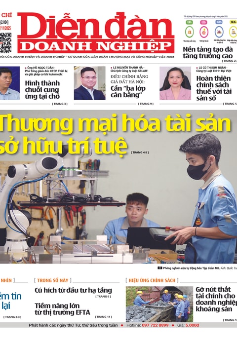 Ấn phẩm in Diễn đàn Doanh nghiệp số 90 (Thứ Sáu 07/11/2025)