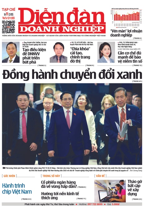 Ấn phẩm in Diễn đàn Doanh nghiệp số 91 (Thứ Tư 12/11/2025)