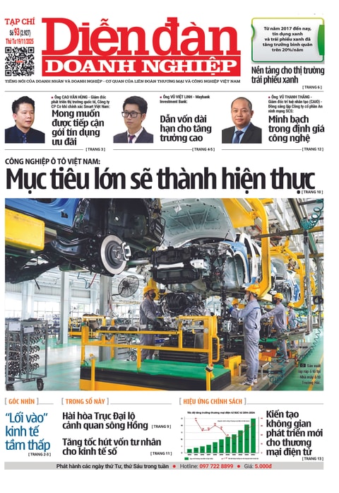 Ấn phẩm in Diễn đàn Doanh nghiệp số 93 (Thứ Tư 19/11/2025)