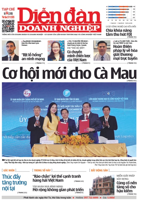 Ấn phẩm in Diễn đàn Doanh nghiệp số 94 (Thứ Sáu 21/11/2025)