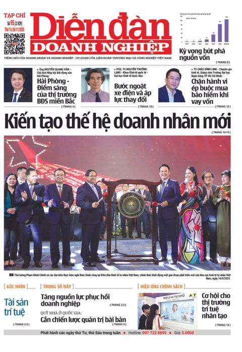 Ấn phẩm in Diễn đàn Doanh nghiệp số 95 (Thứ Tư 26/11/2025)