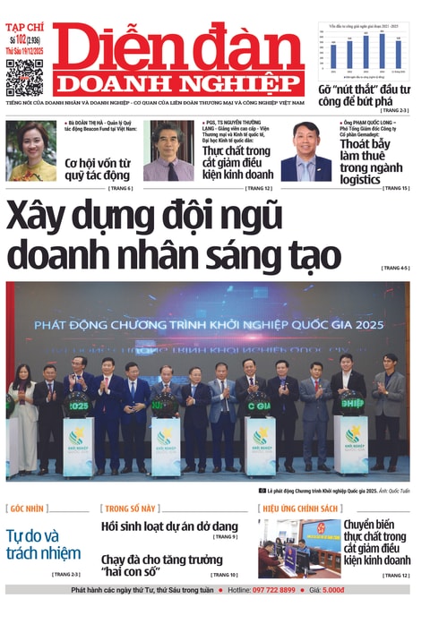 Ấn phẩm in Diễn đàn Doanh nghiệp số 102 (Thứ Sáu 19/12/2025)