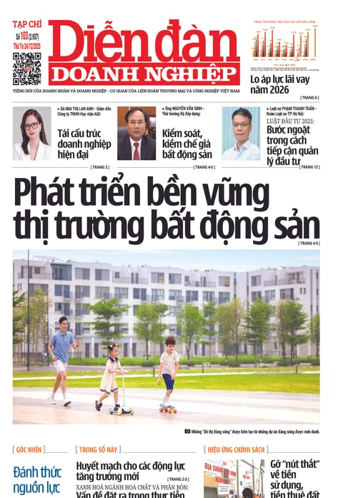 Ấn phẩm in Diễn đàn Doanh nghiệp số 10 (Thứ Tư 24/12/2025)