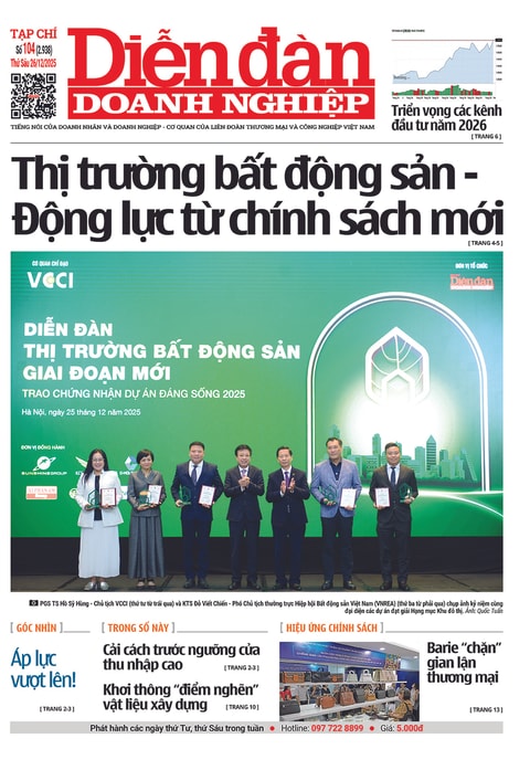 Ấn phẩm in Diễn đàn Doanh nghiệp số 104 (Thứ Sáu 26/12/2025)