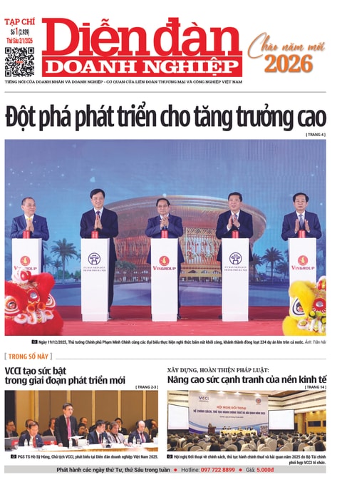 Ấn phẩm in Diễn đàn Doanh nghiệp số 01 (Thứ Tư 31/12/2025)