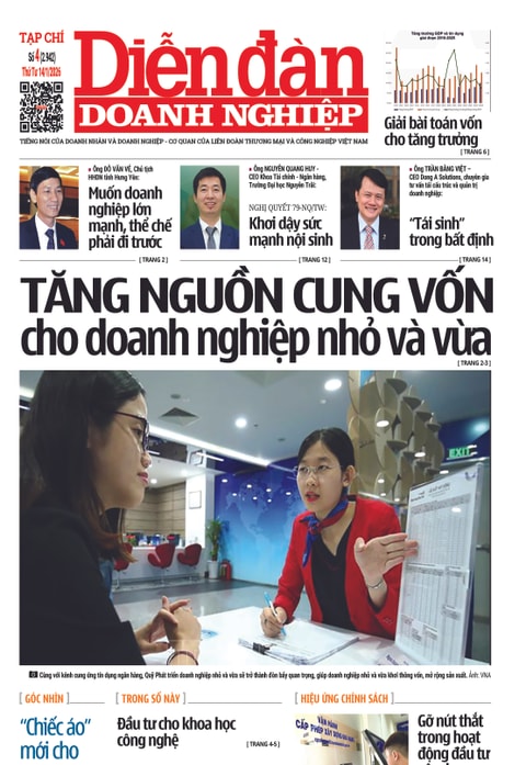 Ấn phẩm in Diễn đàn Doanh nghiệp số 04 (Thứ Tư 14/01/2026)