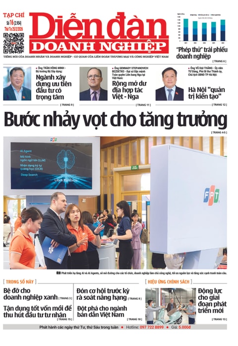 Ấn phẩm in Diễn đàn Doanh nghiệp số 16 (Thứ Tư 25/02/2026)