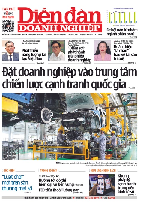 Ấn phẩm in Diễn đàn Doanh nghiệp số 23 (Thứ Sáu 20/03/2026)