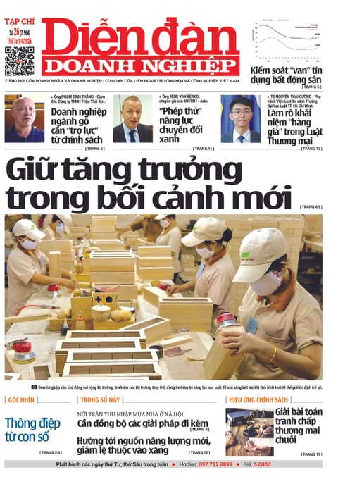 Ấn phẩm in Diễn đàn Doanh nghiệp số 26 (Thứ Tư 01/04/2026)
