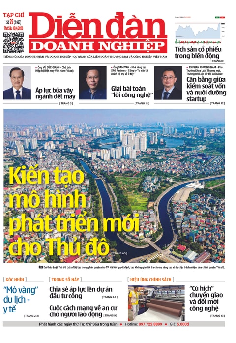 Ấn phẩm in Diễn đàn Doanh nghiệp số 29 (Thứ Sáu 10/04/2026)