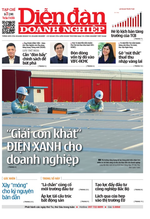 Ấn phẩm in Diễn đàn Doanh nghiệp số 31 (Thứ Sáu 17/04/2026)