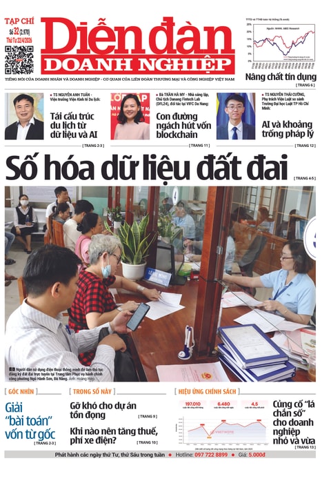 Ấn phẩm in Diễn đàn Doanh nghiệp số 32 (Thứ Tư 22/04/2026)