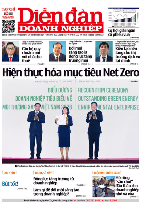 Ấn phẩm in Diễn đàn Doanh nghiệp số 55 (10/07/2026)