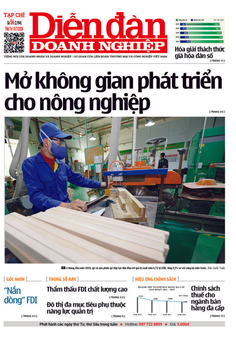 Ấn phẩm in Diễn đàn Doanh nghiệp số 56 (15/07/2026)