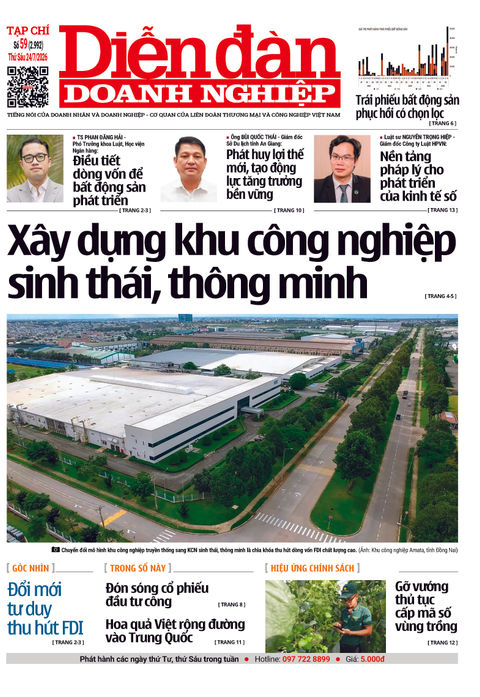 Ấn phẩm in Diễn đàn Doanh nghiệp số 59 (24/07/2026)