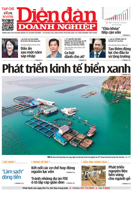 Ấn phẩm in Diễn đàn Doanh nghiệp số 60 (29/07/2026)