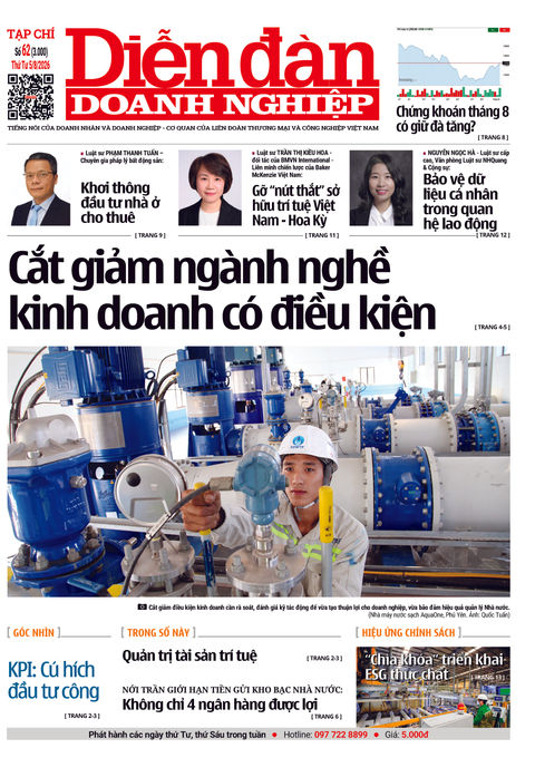 Ấn phẩm in Diễn đàn Doanh nghiệp số 62 (05/08/2026)